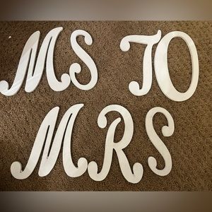 Ms to mrs letters